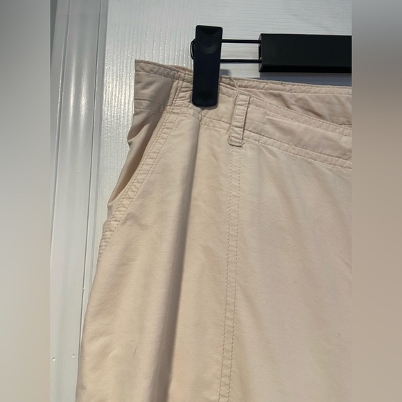 EMS Eastern Mountain Sports Cream Cargo Conversion Capri Hiking Pants Size 14 - Picture 8 of 13